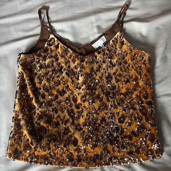 Ro & De Sequin Cami Top - Picture 1 of 5